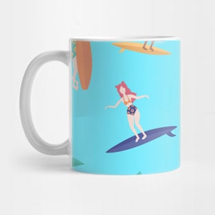 Surfing Wave Beach Sport Heat Summer Adventure Gift Mug